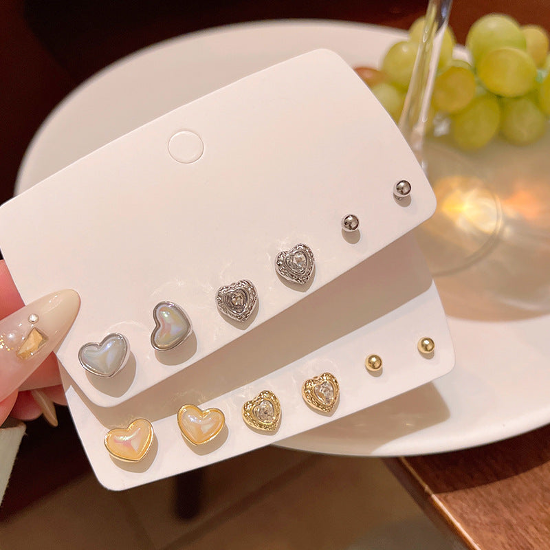 Minimalist Heart Stud Earrings for Women - Sweet and Stylish Design