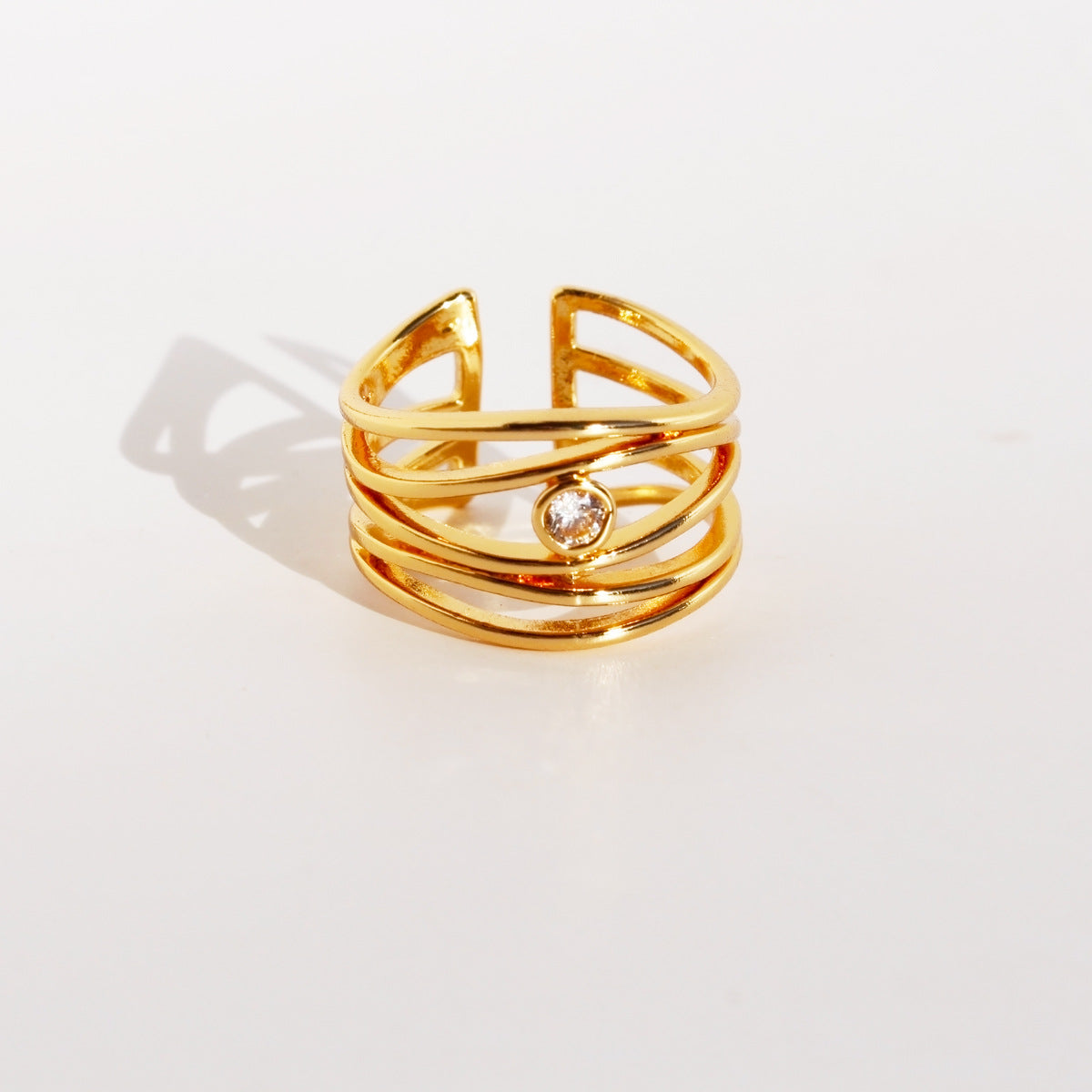 Vintage French Art-Deco Inspired Open Ring