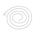 Pure metal minimalism S925 pure silver chain necklace DIY plain chain women's Necklace