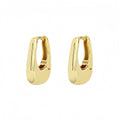 Geometric U shaped  925 Sterling Silver Huggie Hoop Earrings