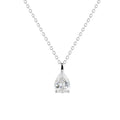 Teardrop Pear Shape Moissanite Necklace 925 Sterling Silver Pendant Necklace For Women 1 Carat 5mm * 8mm GRA Certified Light Luxury Daily Wear Elegant Modern Jewelry Gift