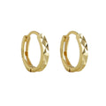 Geometric Polyhedral Hoop 925 Sterling Silver Earrings