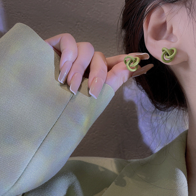 Floral Stud Earrings with S925 Silver Needles for Women - Minimalist Spring & Summer Style