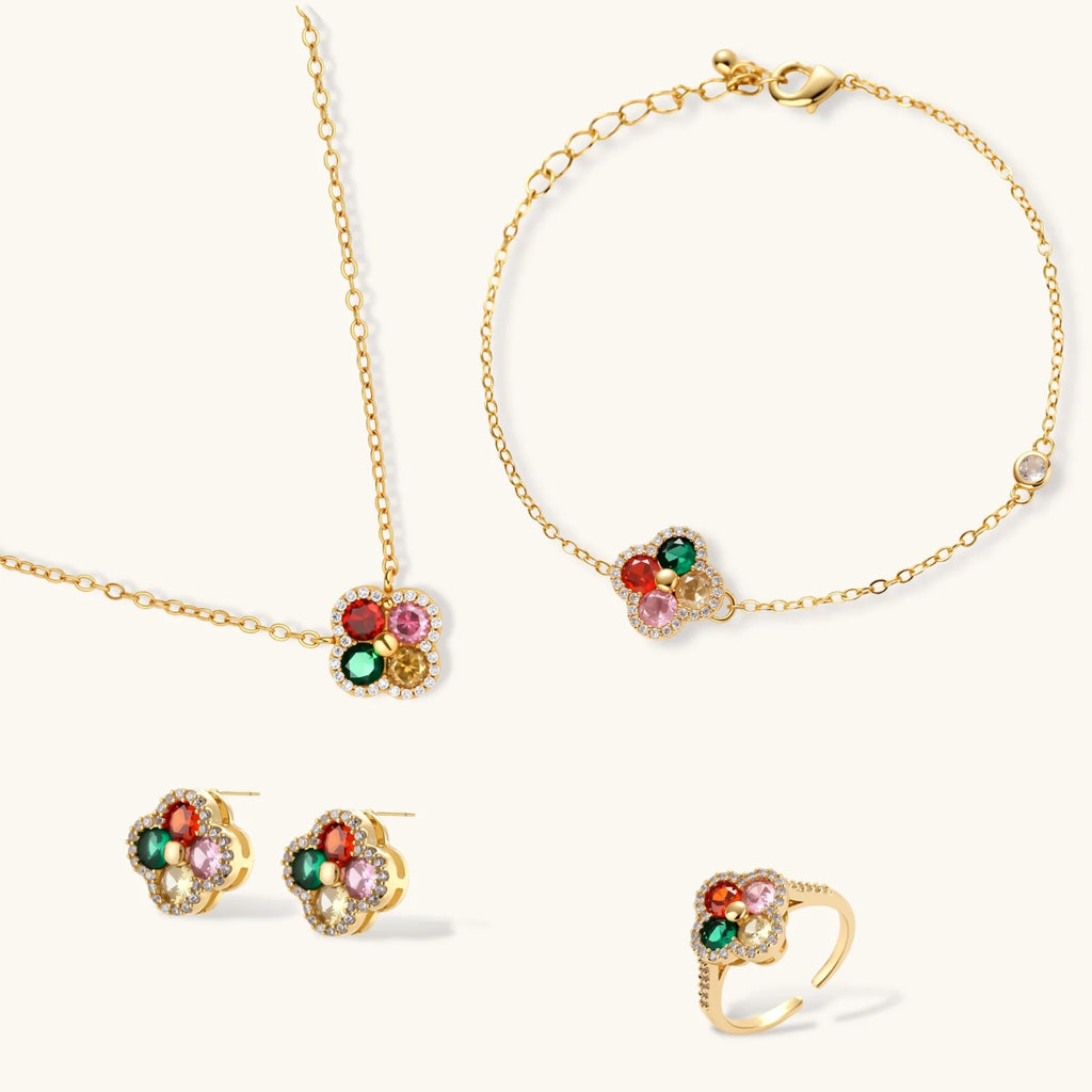 Lucky Clover Jewelry Set by Dilmore