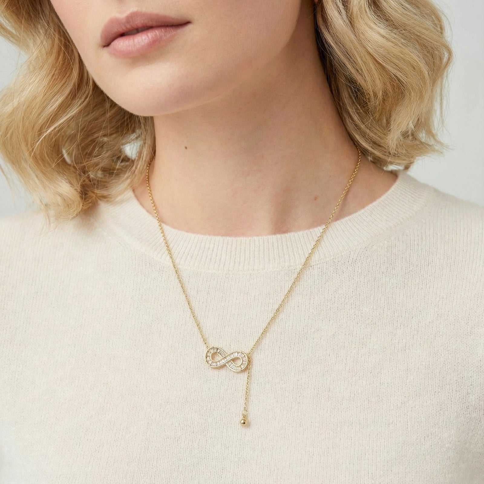 Infinity Sparkle Necklace by Dilmore