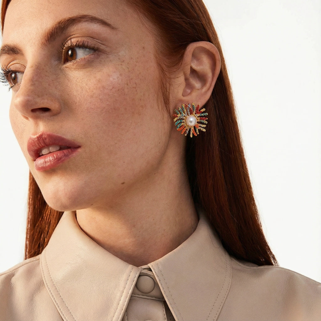 Solar Flare Studs by Dilmore