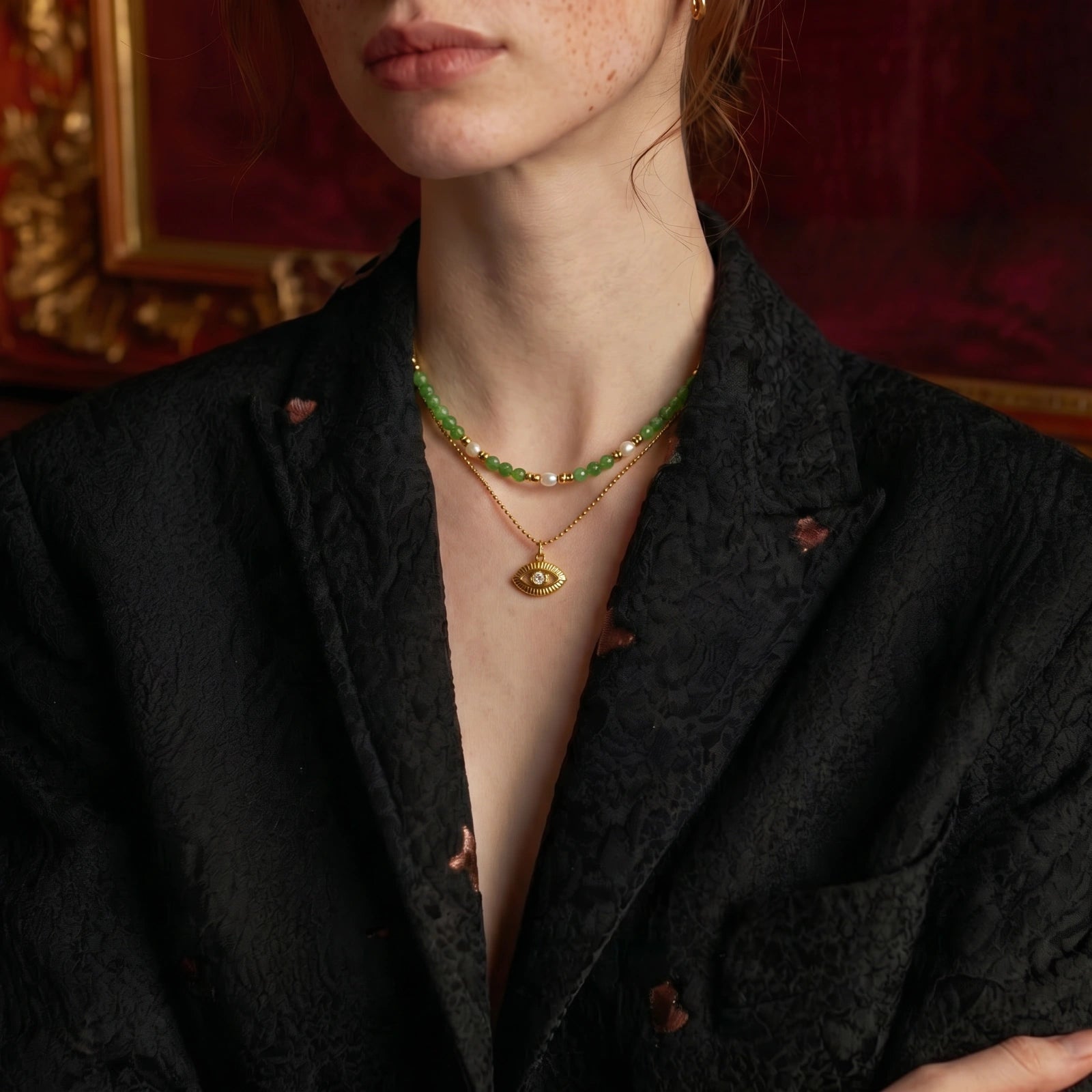 Mystic Eye Layered Necklace by Dilmore
