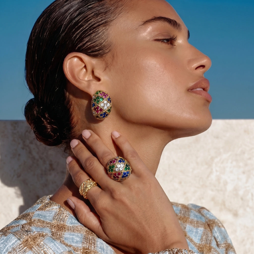 Mosaic Dream Studs by Dilmore