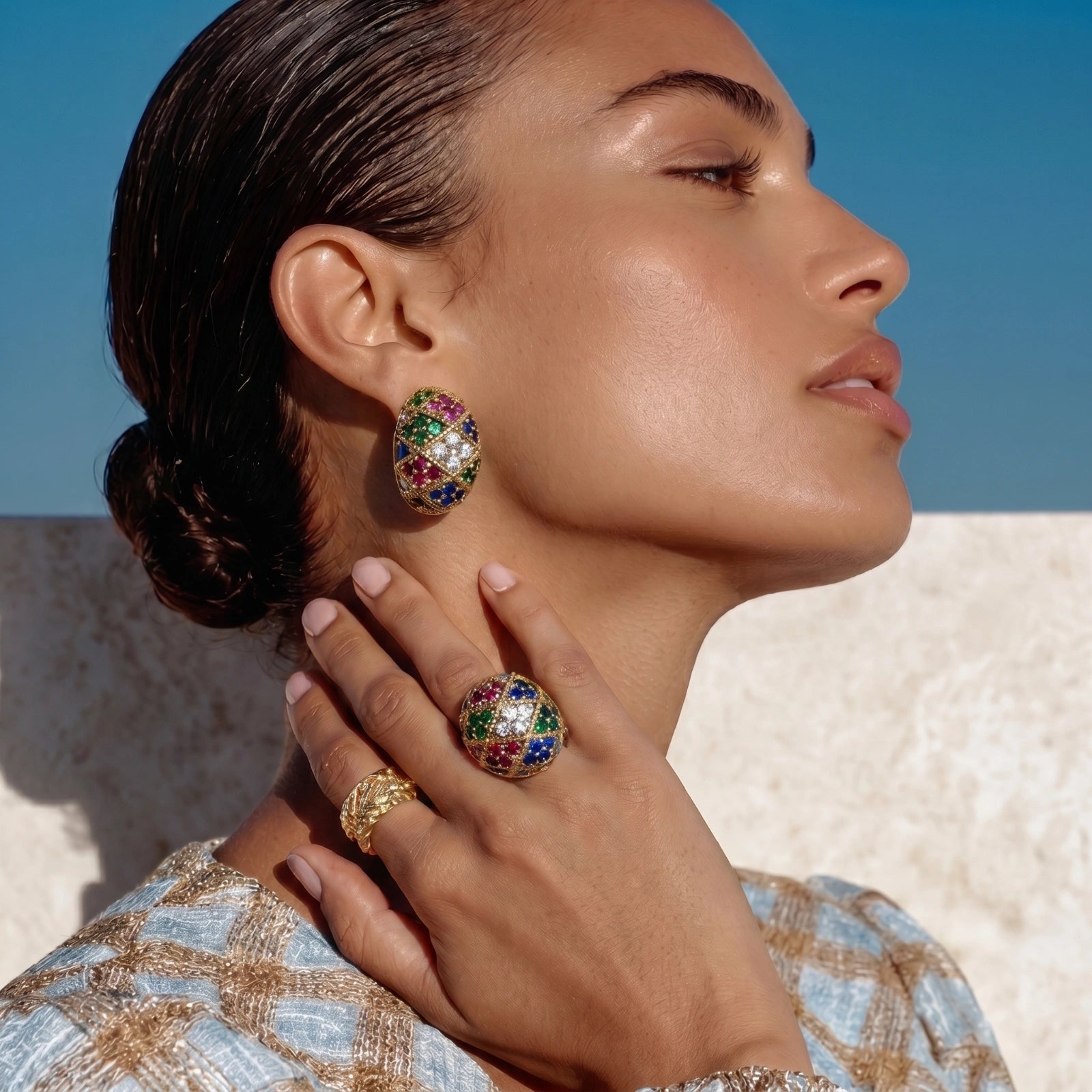 Mosaic Dream Studs by Dilmore