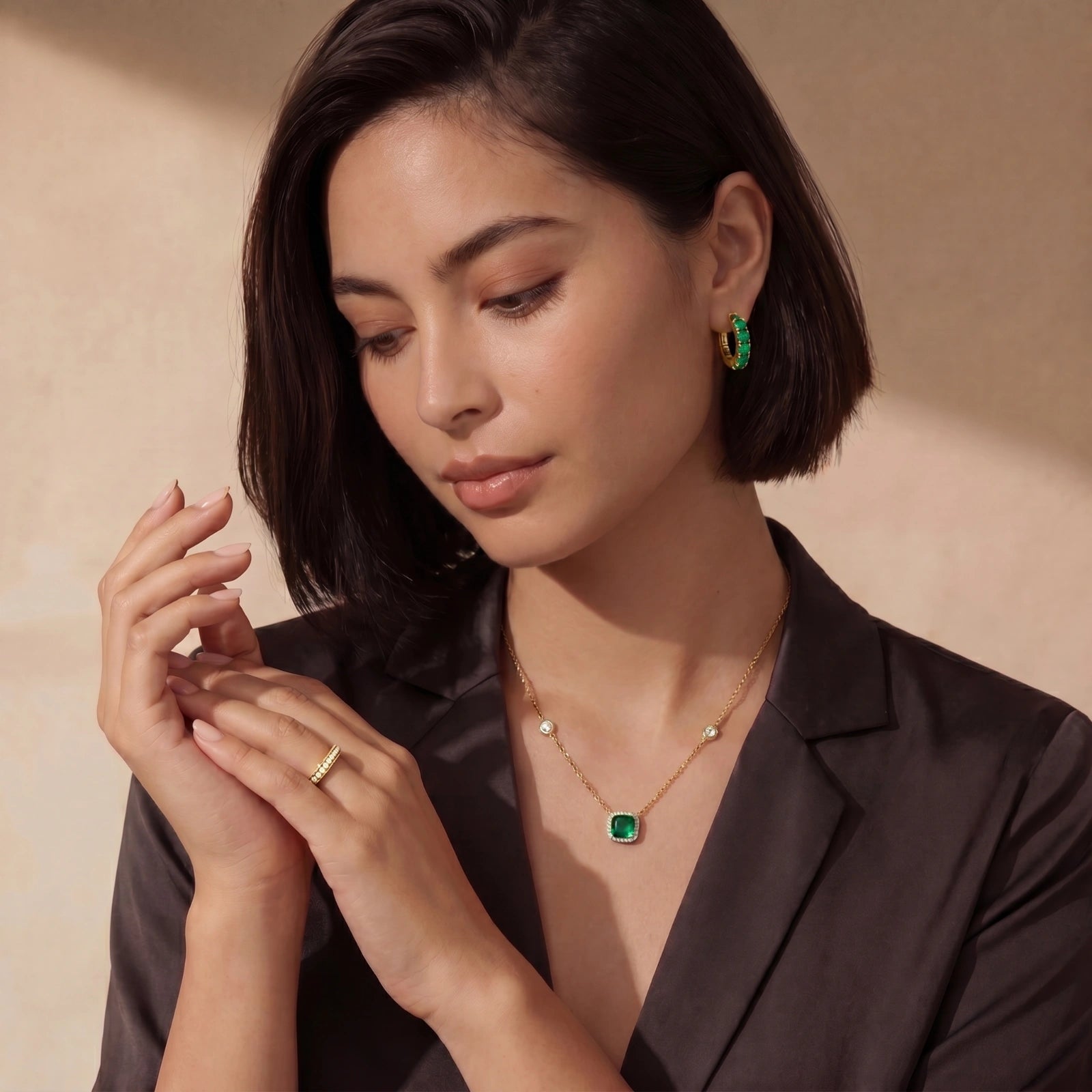 Emerald Dreams Necklace by Dilmore
