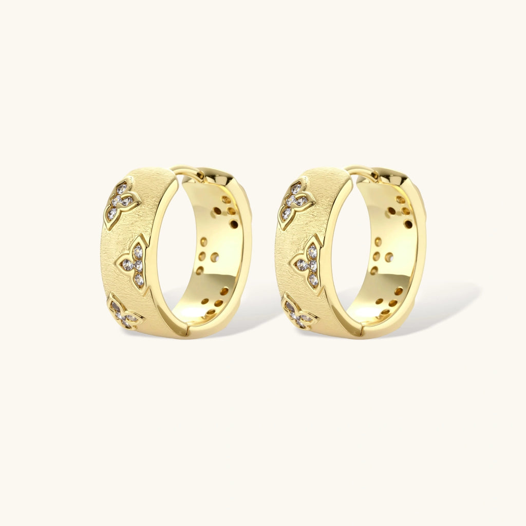 Bloom Hoop Earrings by Dilmore