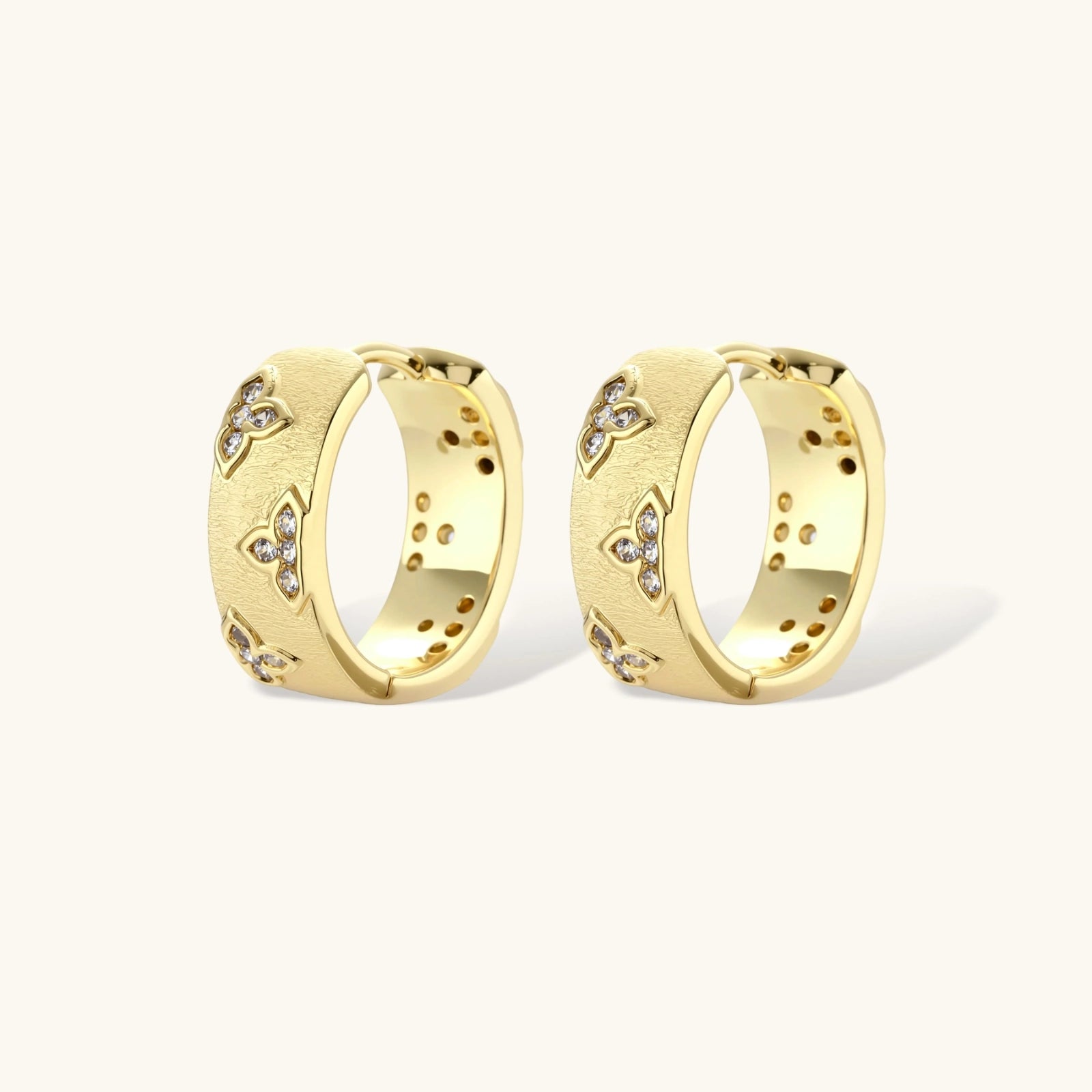 Bloom Hoop Earrings by Dilmore