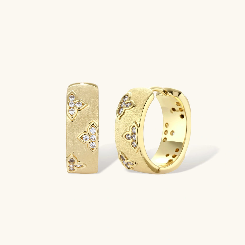 Bloom Hoop Earrings by Dilmore