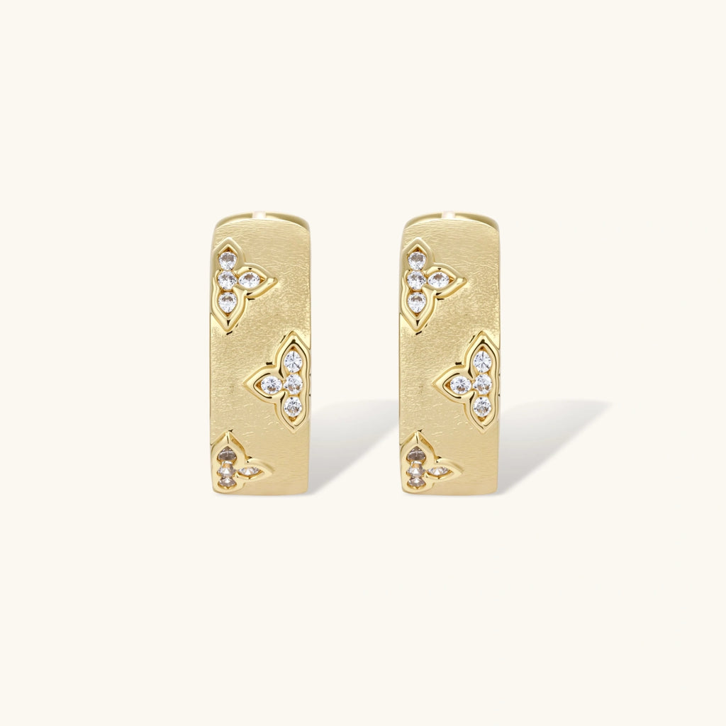 Bloom Hoop Earrings by Dilmore