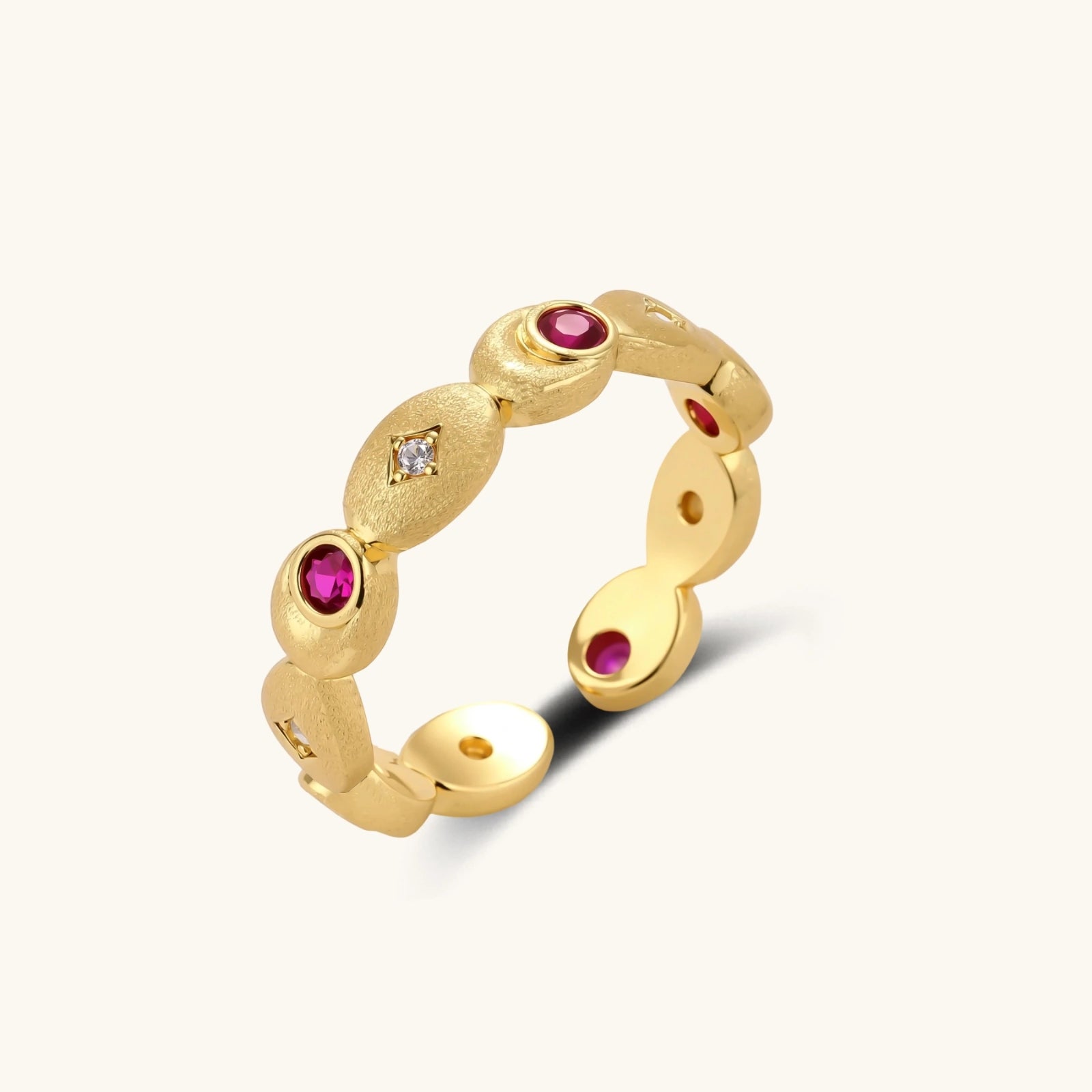 Crimson Orbit Ring by Dilmore