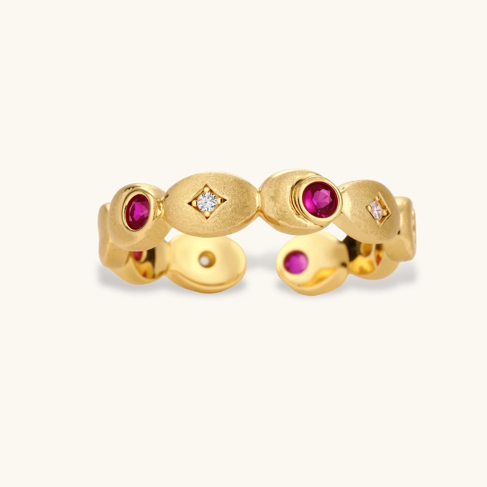 Crimson Orbit Ring by Dilmore