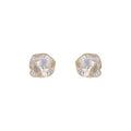 S925 Silver-Plated Camellia Flower Stud Earrings for Women, Minimalist Style