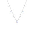 Pearl Butterfly Pendant Necklace with Titanium Steel Chain for Women