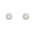 Geometric Minimalist Zircon Stud Earrings with S925 Silver Posts