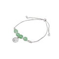 Modern Chinese-Inspired Jade-Like Beaded Bracelet with Lucky Charm Design