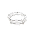 Layered Pearl Bracelet for Women with Geometric Design and Minimalist Style