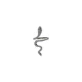 Adjustable Snake Design Full Diamond Women's Ring in Gold or Silver Tone