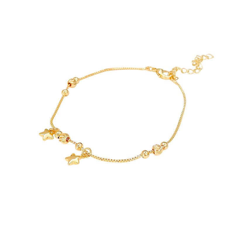 Chic Minimalist Star Bracelet for Women - Gold Geometric Design