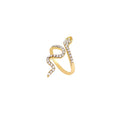 Adjustable Snake Design Diamond Ring for Women - Elegant and Versatile Statement Piece