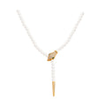 Snake Chain Bracelet with Gold-Plated Micro-Set Zirconia and Pearl Accents