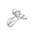 Large Bow Metal Hair Clip for Women - Elegant Updo Claw Clip with Luxe Finish