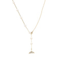 Adjustable Mermaid Tail Pearl Stainless Steel Necklace for Women - Elegant & Trendy Layering Piece