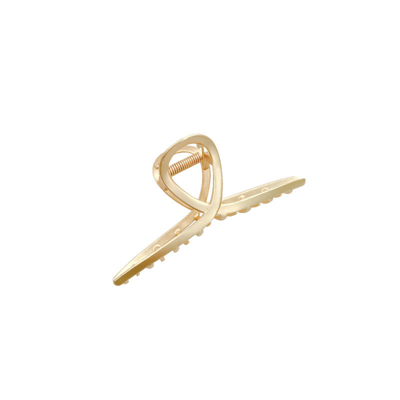 Fashionable Metal Hair Claw Clip for Women - Large Size Minimalist Hair Accessory for Ponytails and Buns
