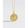 Anniversary Portrait Elizabeth Coin 925 Sterling Silver Necklace