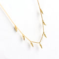 Women Layering Elegant Modern Chain Minimalist Fang Charm 925 Sterling Silver Collarbone Necklace