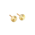 Geometry Round CNC Lathe 925 Sterling Silver Stud Earrings