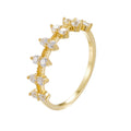 Lady CZ Leaves Fashion 925 Sterling Silver Ring