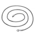 Geometric Circle Box Chain 925 Sterling Silver Necklacee