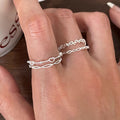 Sweet Hollow Heart by Heart 925 Sterling Silver Adjustable Ring