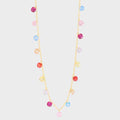 Beautiful Colorful Round CZ 925 Sterling Silver Necklace
