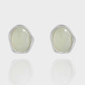 Fashion Green CZ Grape 925 Sterling Silver Stud Earrings