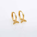 Beautiful Mermaid Fish Tail 925 Sterling Silver Hoop Earrings