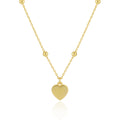 Girl Gift Simple Smoot Heart 925 Sterling Silver Necklace