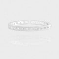 Honey Moon Hollow Hearts by Hearts 925 Sterling Silver Adjustable Ring