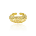 Modern Irregular Surface 925 Sterling Silver Adjustable Ring