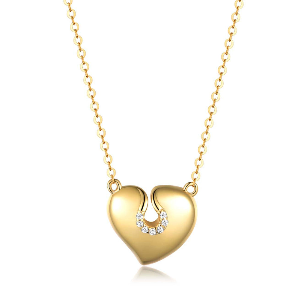 Heart Shape Moissanite 925 Sterling Silver Pendant Minimalist Clavicle Necklace