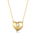 Heart Shape Moissanite 925 Sterling Silver Pendant Minimalist Clavicle Necklace