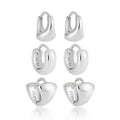 Geometry Minimalism Mini Circles 925 Sterling Silver Hoop Earring (Single)