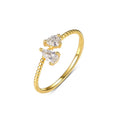 Elegant  Water Drop Moissanite For Women 925 Sterling Silver Ring