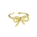 Adjustable Bow Knot Ring 925 Sterling Silver Ring