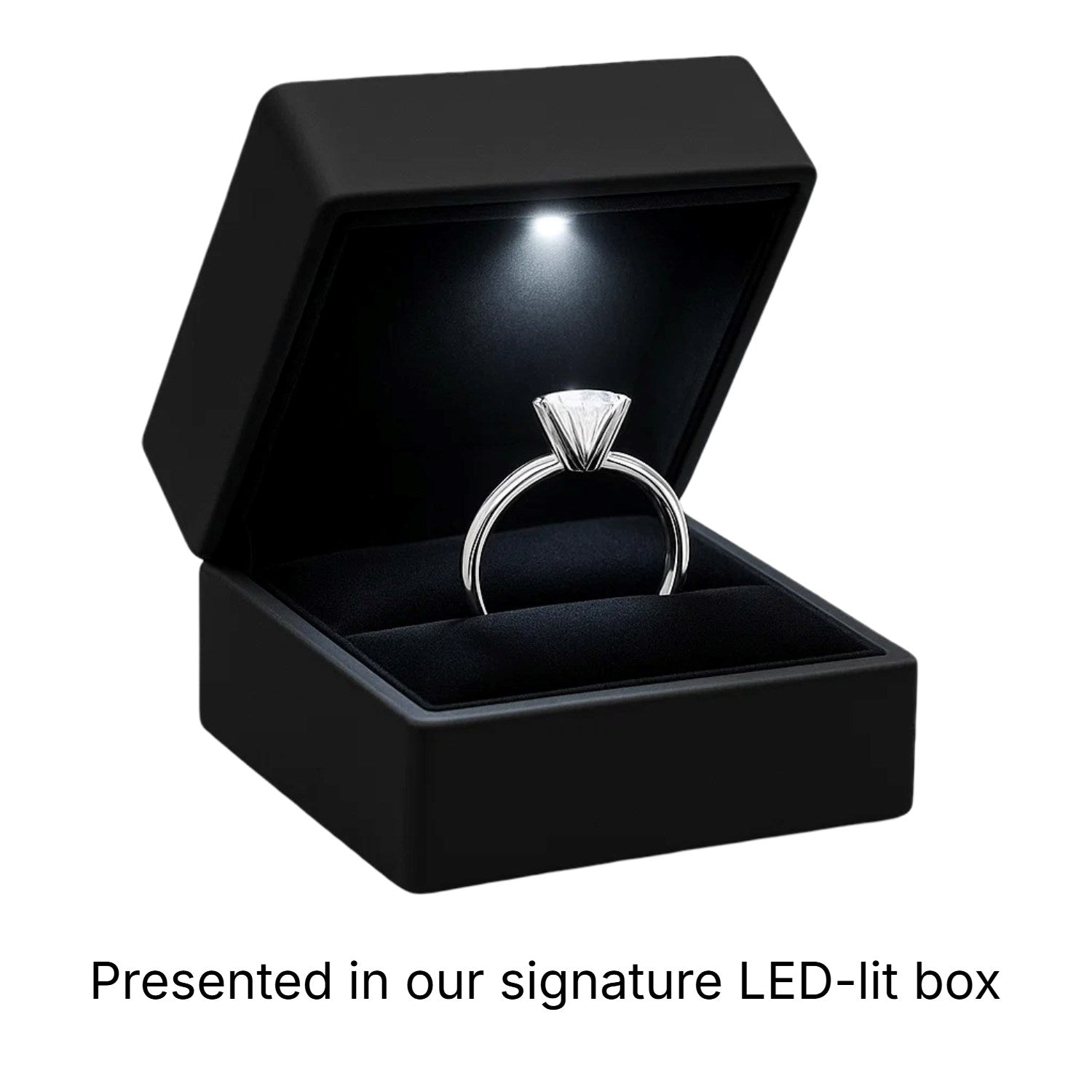2 Carat Oval Lab Grown IGI G/VS1 Diamond Solitaire Ring in 14K White Gold